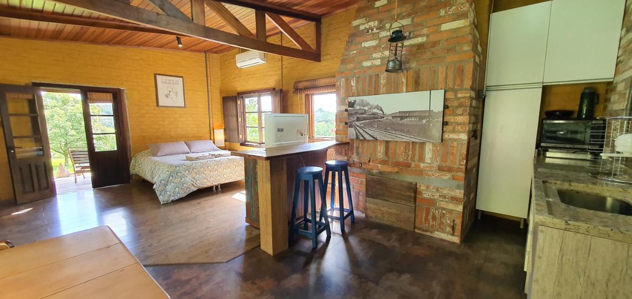 Loft No Campo Proximo Ao Vale Dos Vinhedos Villa Garibaldi Buitenkant foto
